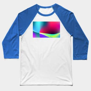 colourful abstract blue, pink and yellow Baseball T-Shirt